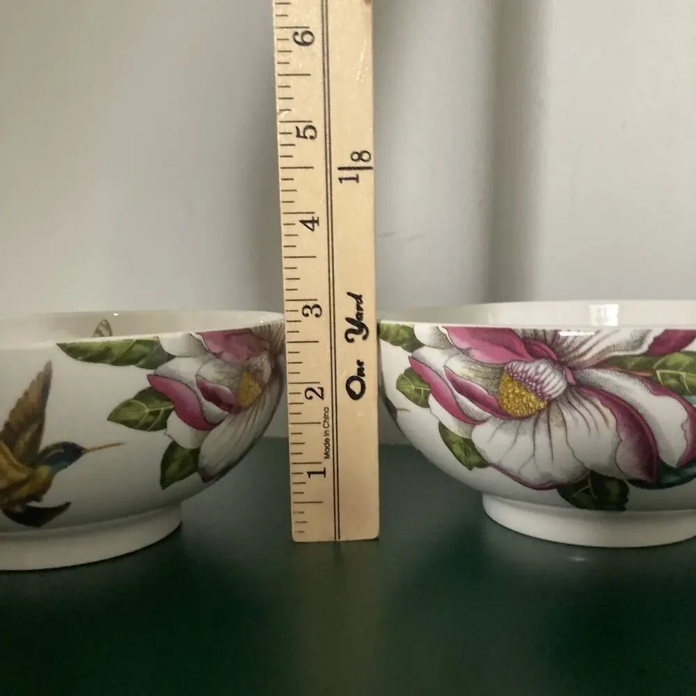 Lot of 2 Portmeirion Botanic Hummingbird 6